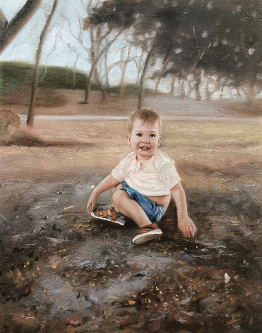 Baby/Toddler Photos to Painted Bliss