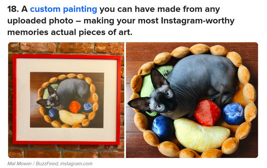 Paintru Pet Portraits Buzzfeed Feature