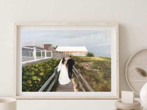 paintru custom wedding artwork beach wedding learn more
